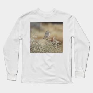 wild, birds, sage thrasher, wildlife, gifts Long Sleeve T-Shirt